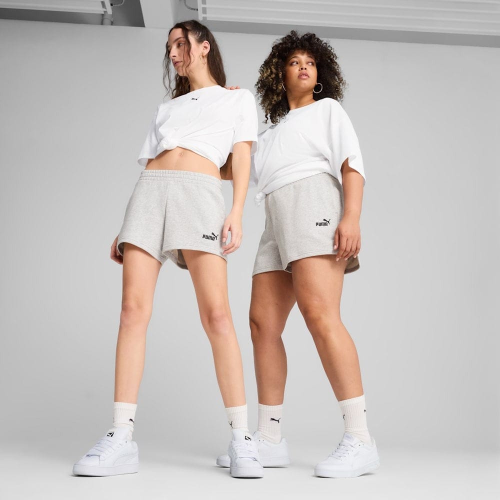 PUMA Womens Ess Small Logo Short - Light Grey Heather