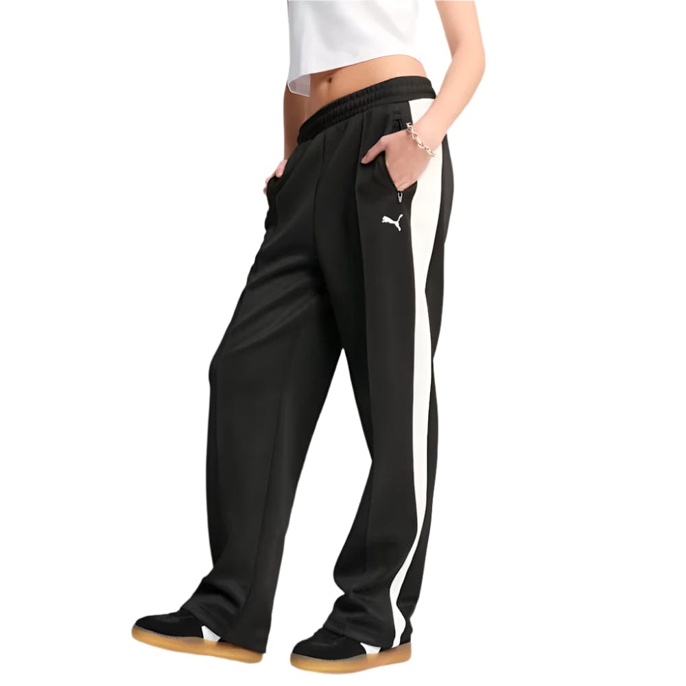 PUMA Womens T7 ALWAYS ON Straight Track Pants - Black