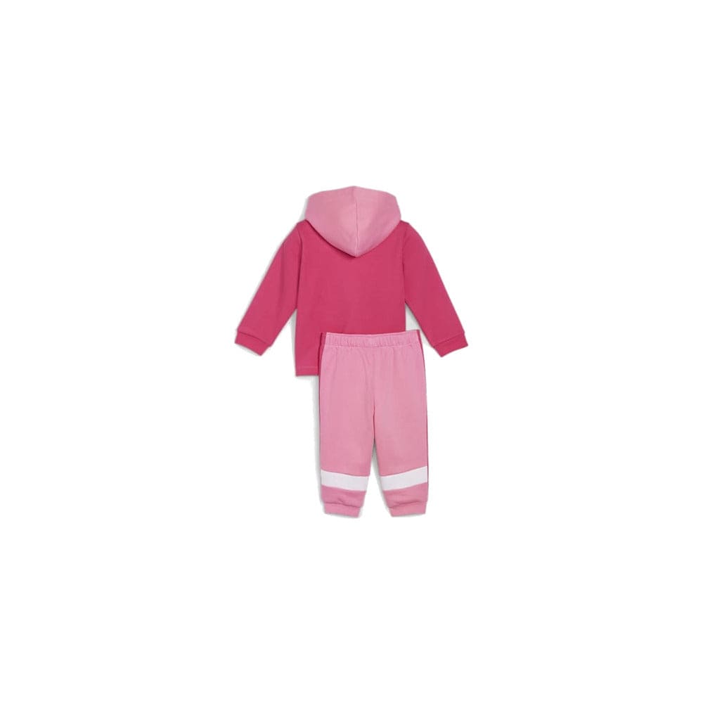PUMA Infants Minicats Colourblock Jogger Suit - Fast Pink