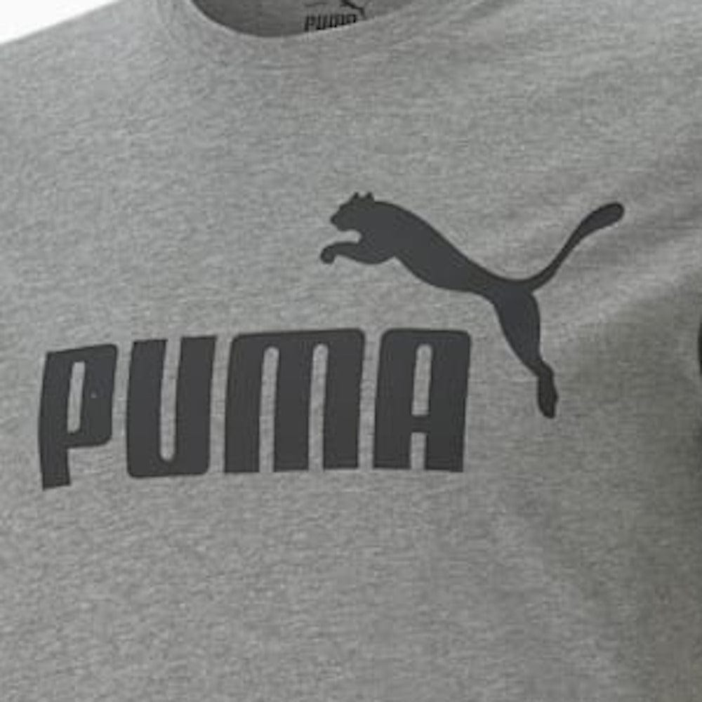 PUMA Essentials Logo Tee - Medium Grey Heather
