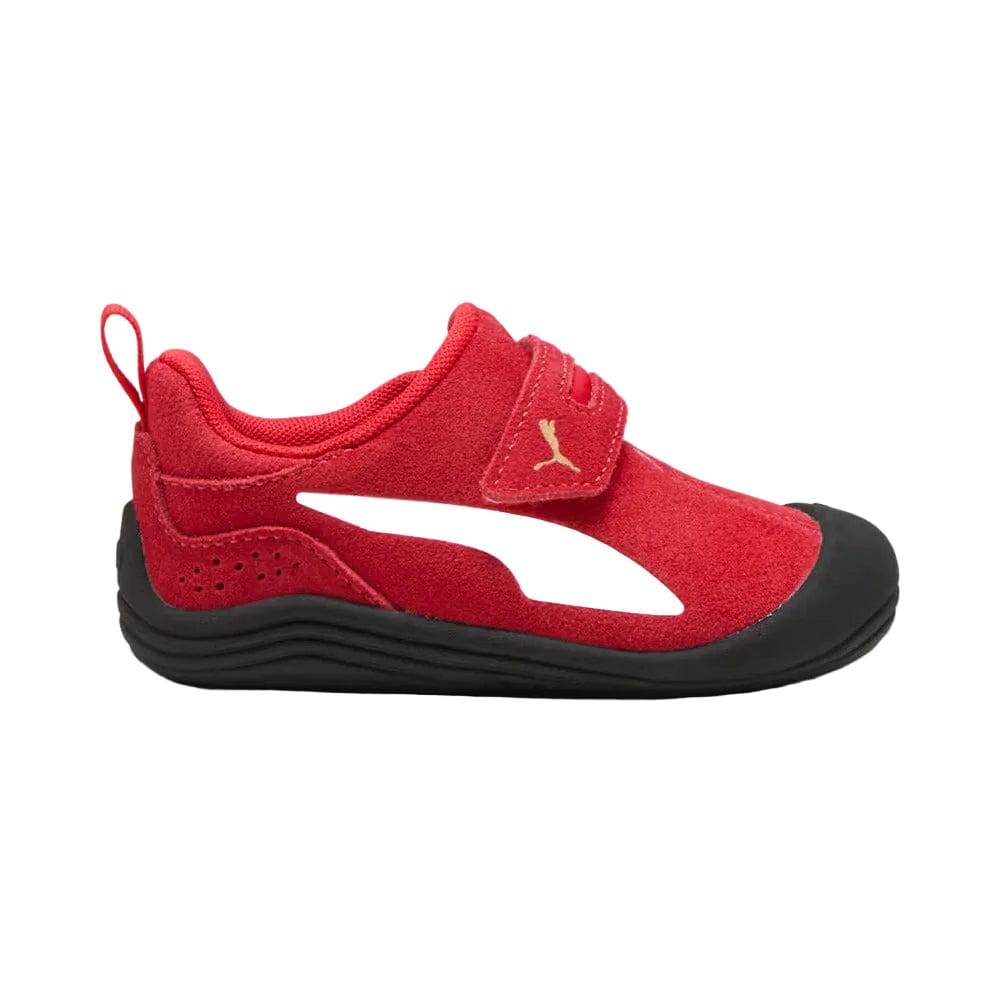 PUMA Infants Kitten Premium V Slip On - All Time Red / White / Gold