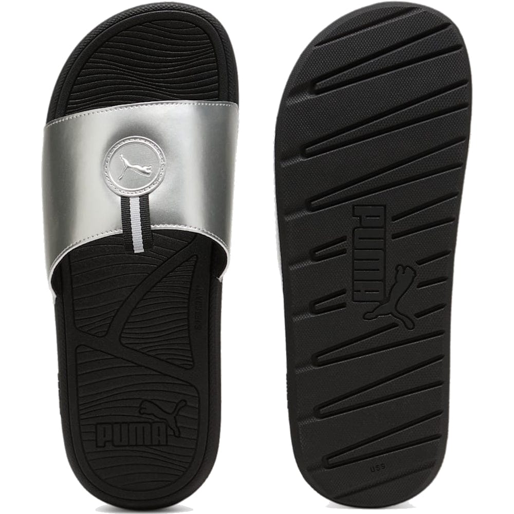 PUMA Cool Cat 2.0 Metallic Slide - Black / Silver
