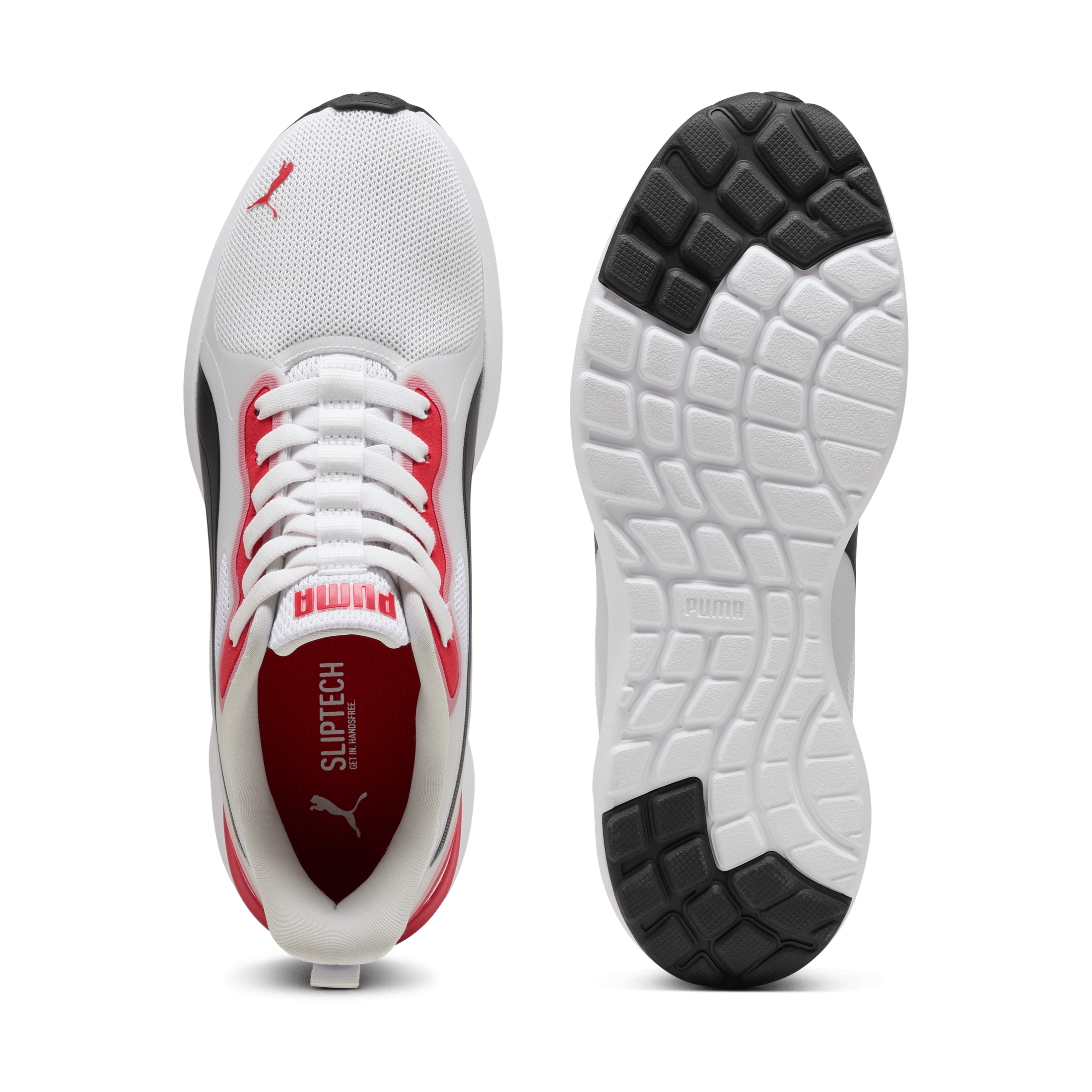 PUMA Softride Cosmic Street Sliptech - White / Black / All Time Red