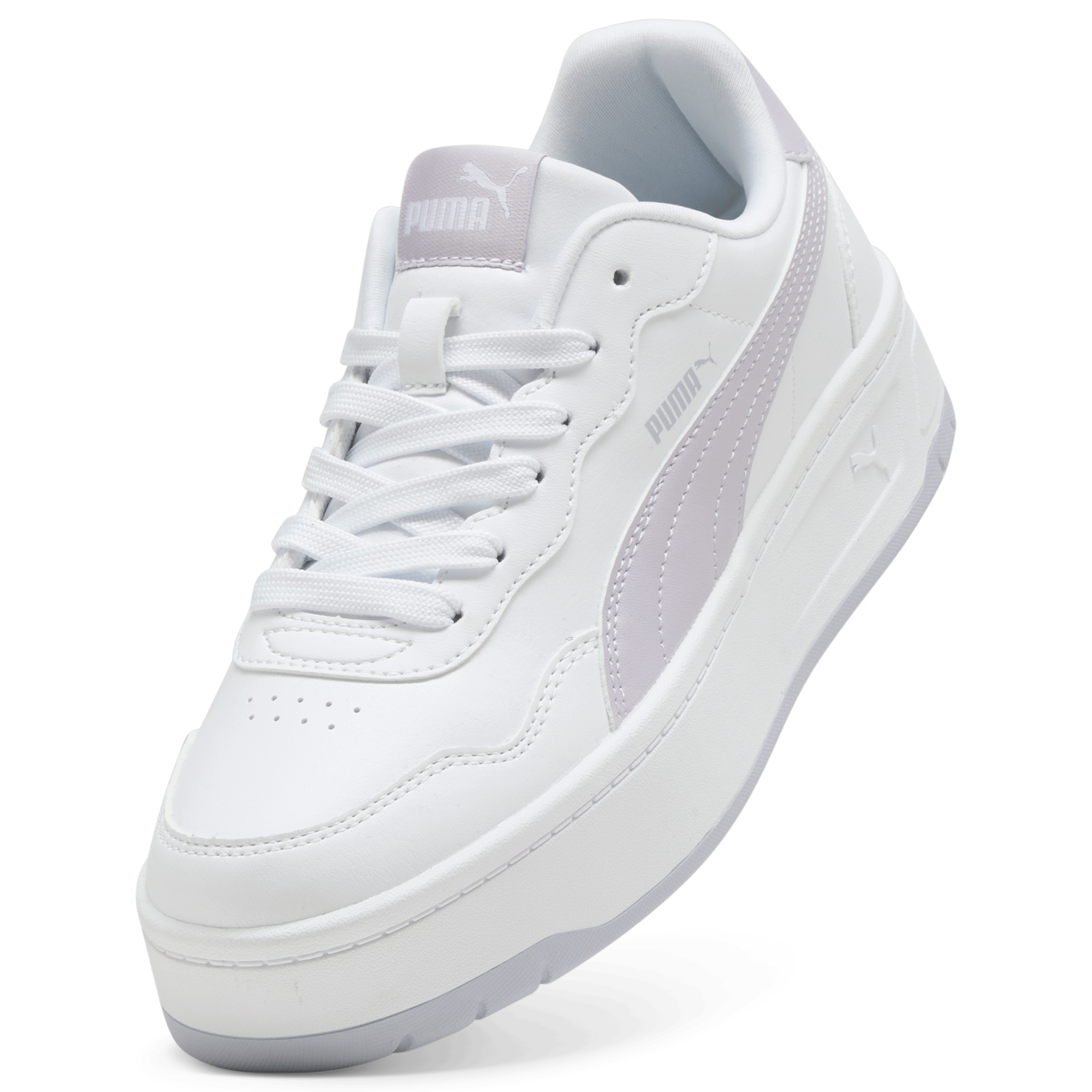 PUMA Womens Court Lally Skye - White / Lilac Crush