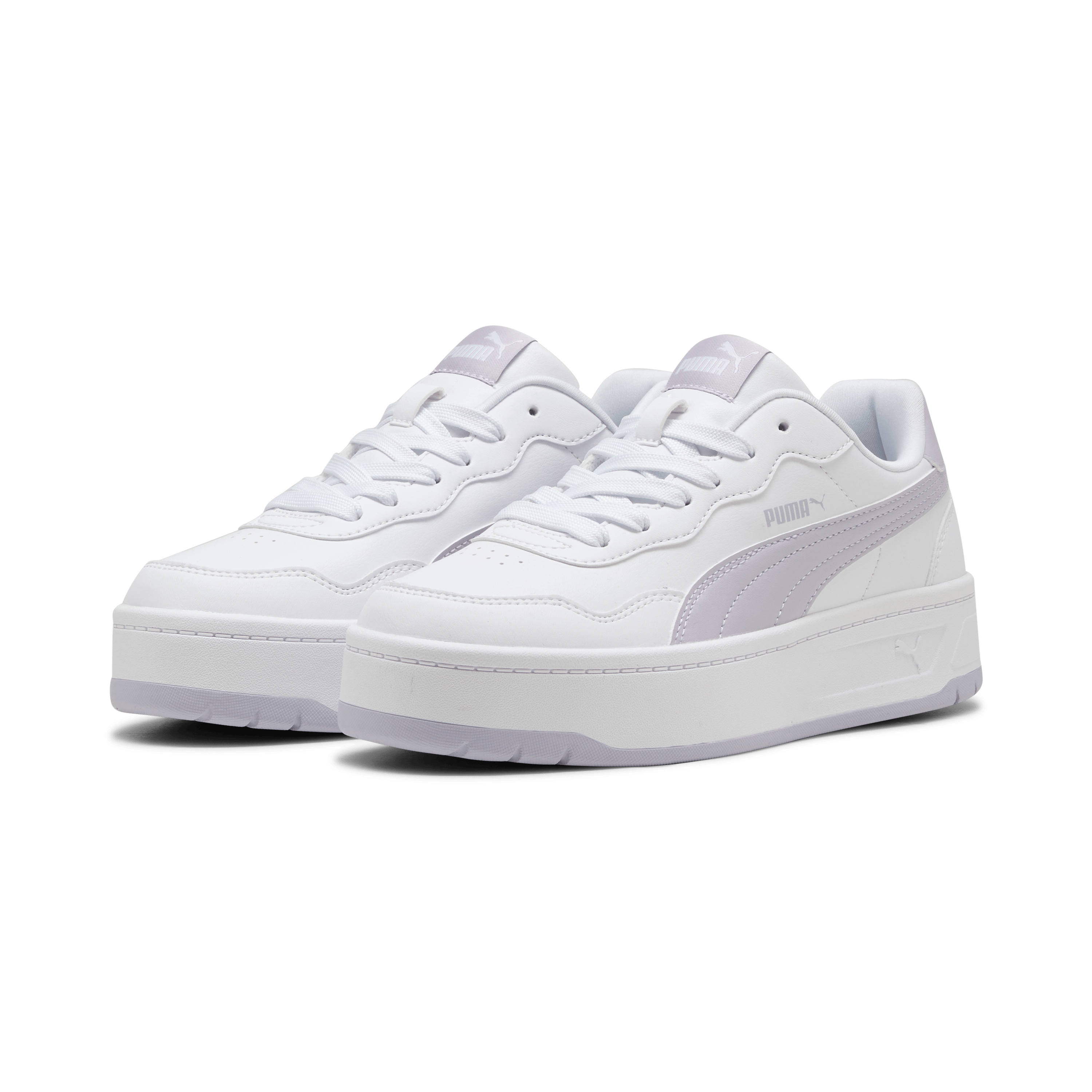 PUMA Womens Court Lally Skye - White / Lilac Crush