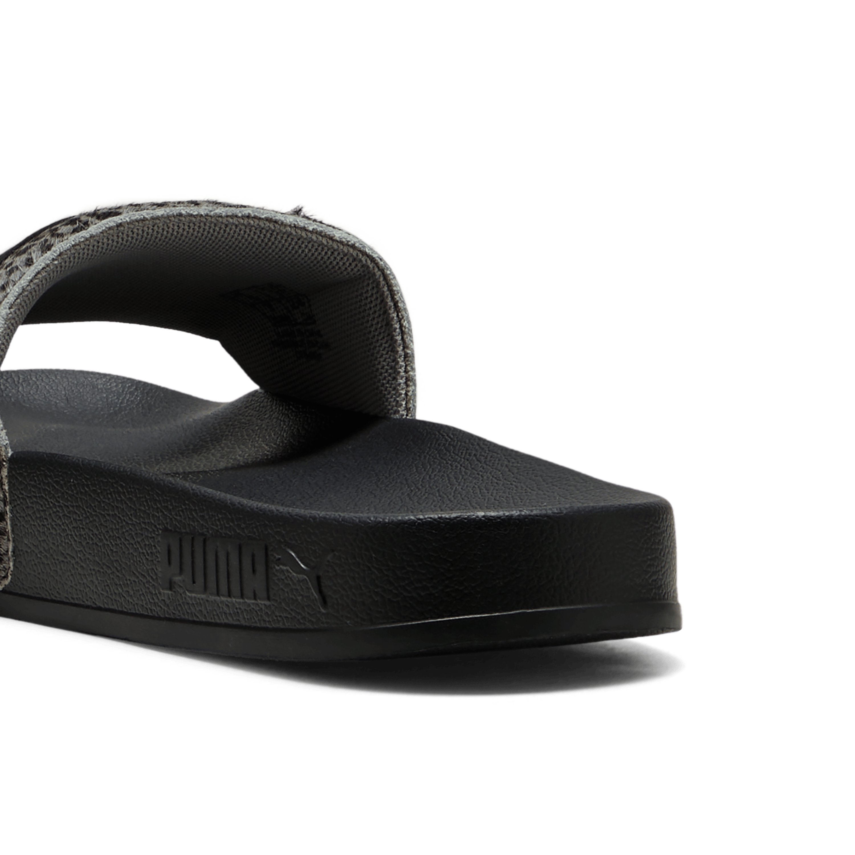 PUMA Womens Leadcat 2.0 Animal Flair Slide - Black