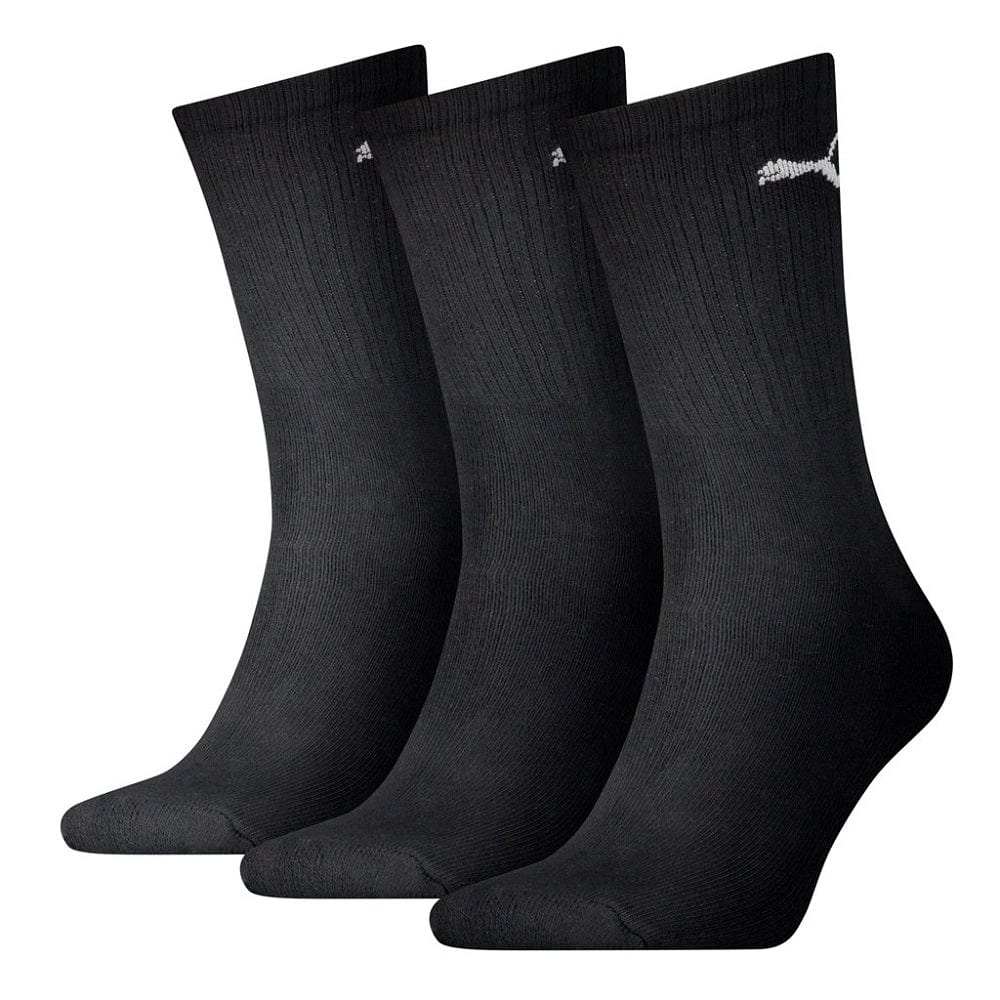 PUMA Regular Crew Socks 3 Pack - Black