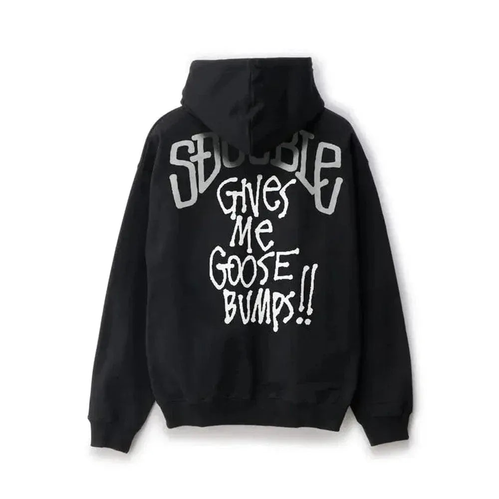 S / DOUBLE Womens Goosebumps Hood - Black