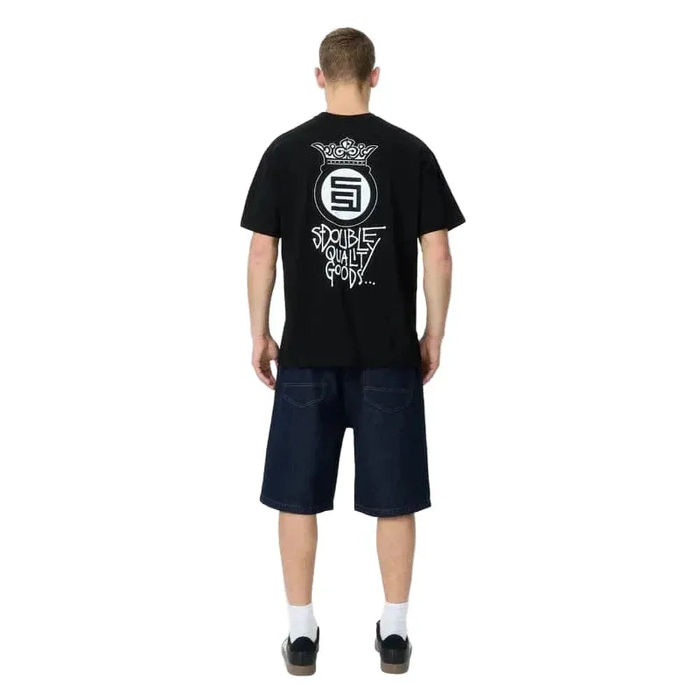 S / DOUBLE Crown Dot SS Tee - Black