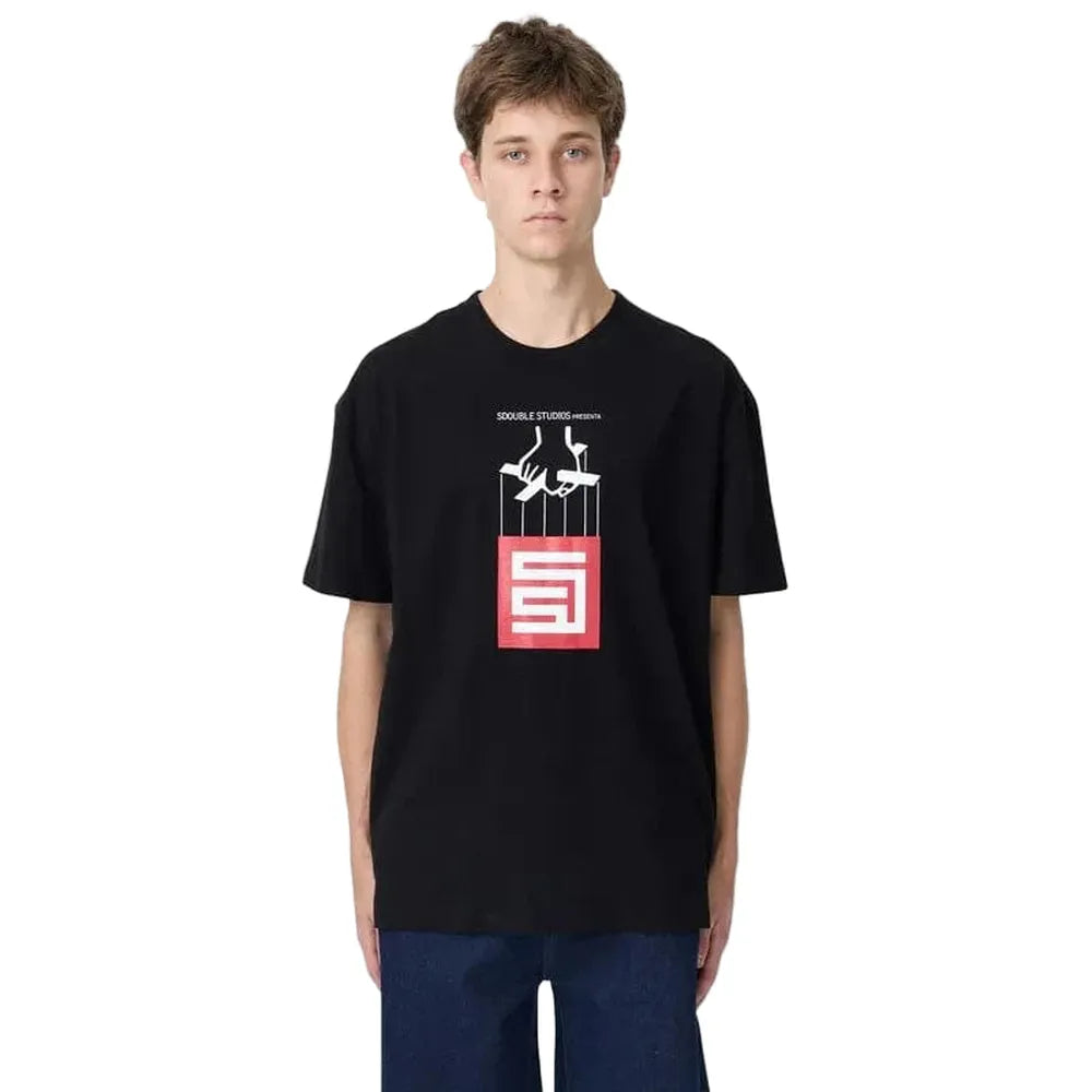 S / DOUBLE Godfather SS Tee - Black