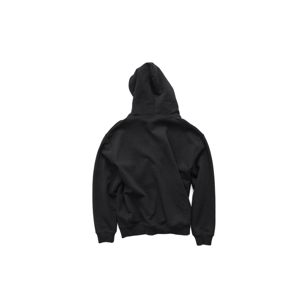 S / DOUBLE Mid Block Fleece Hoodie - Black