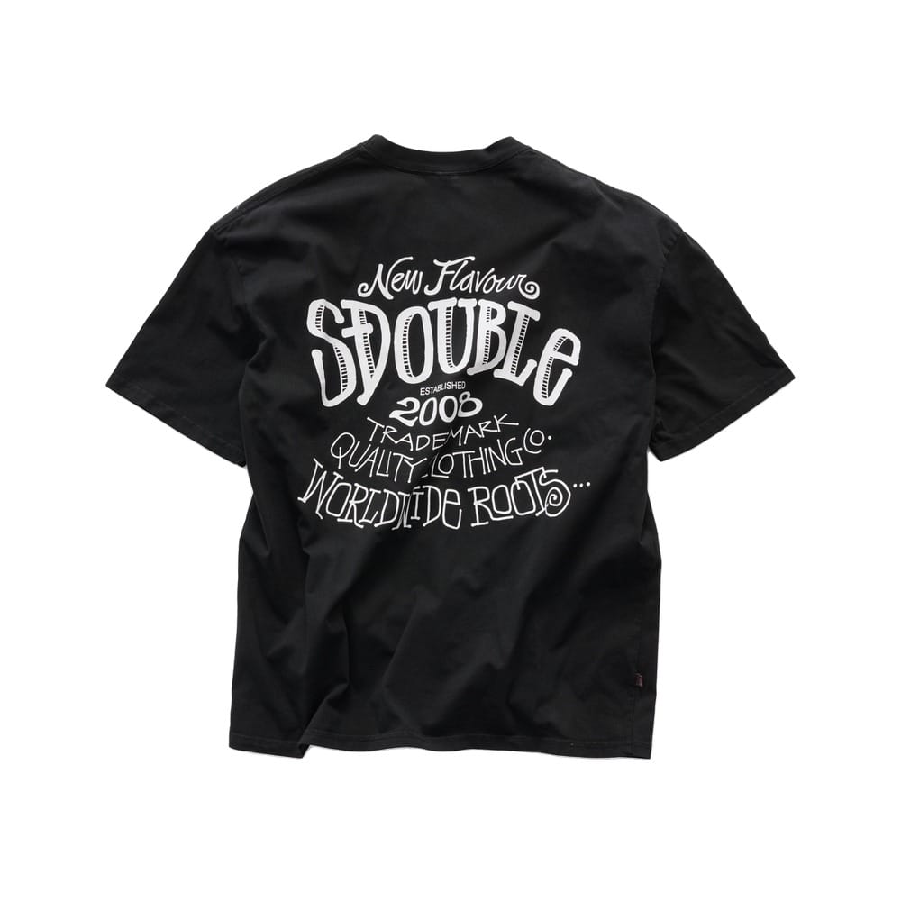 S / DOUBLE New Flavour Tee - Pigment Black