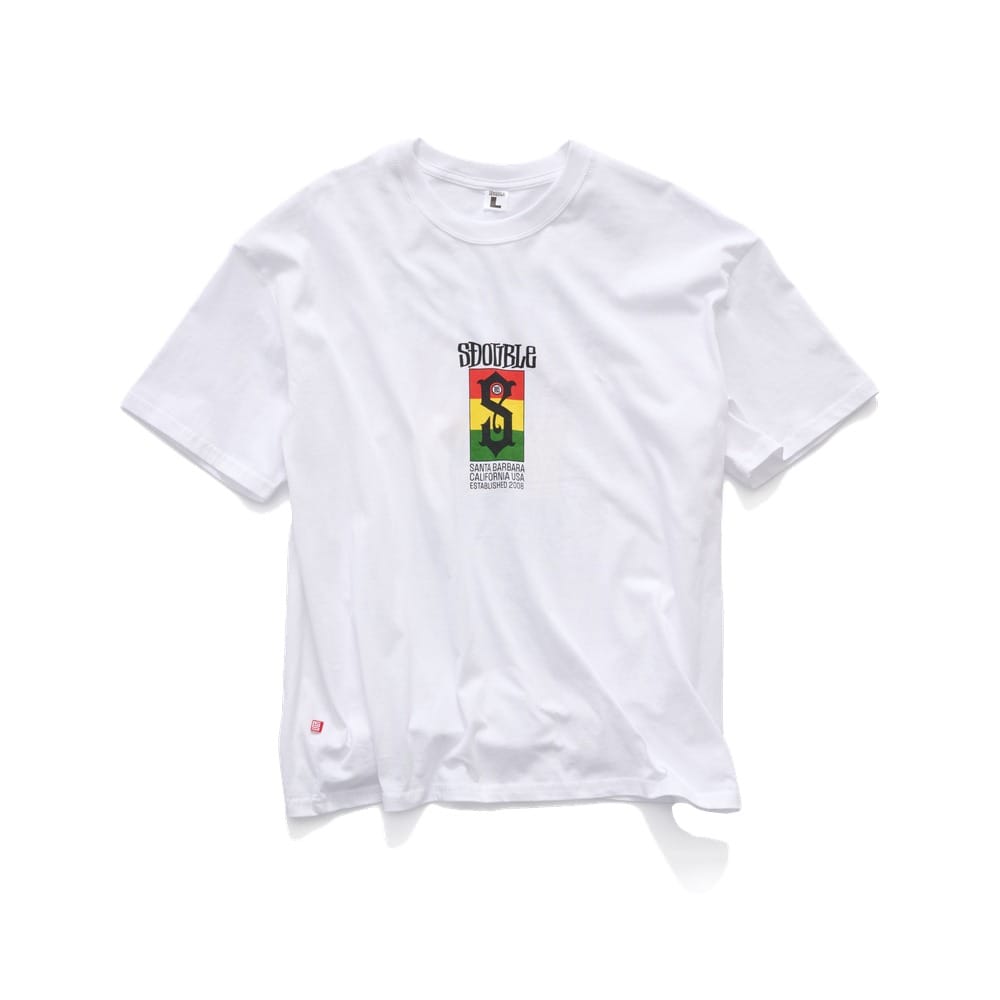 S / DOUBLE Roots Flag Tee - White