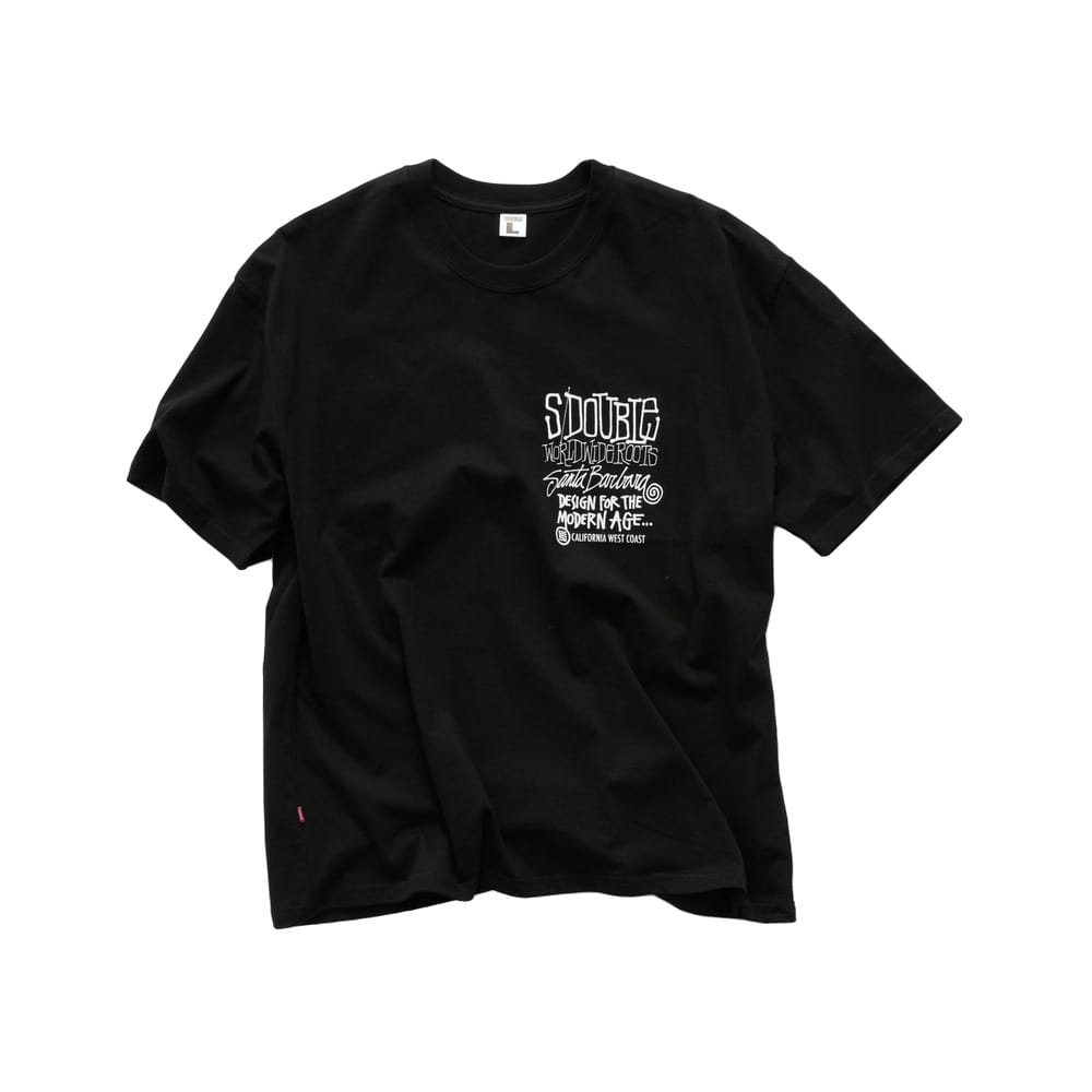 S / DOUBLE West Coast Tee - Black