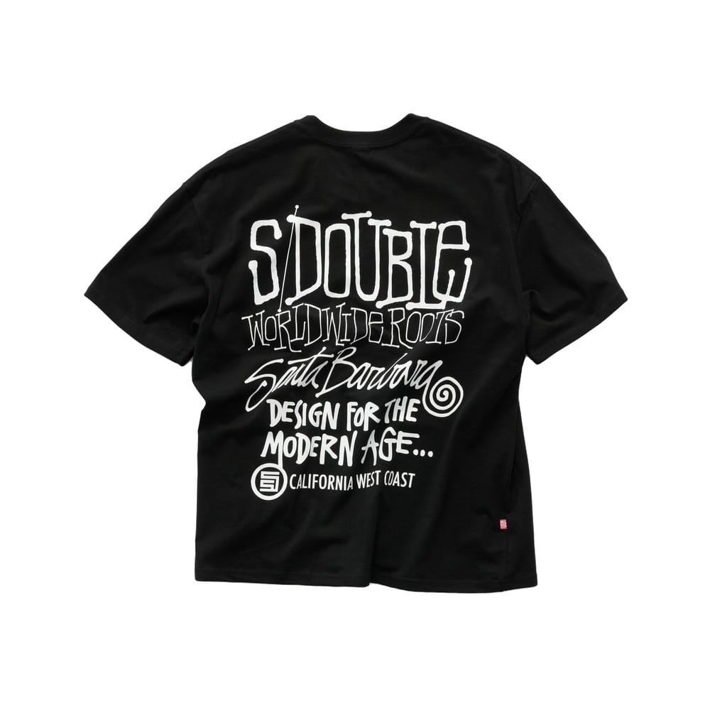S / DOUBLE West Coast Tee - Black