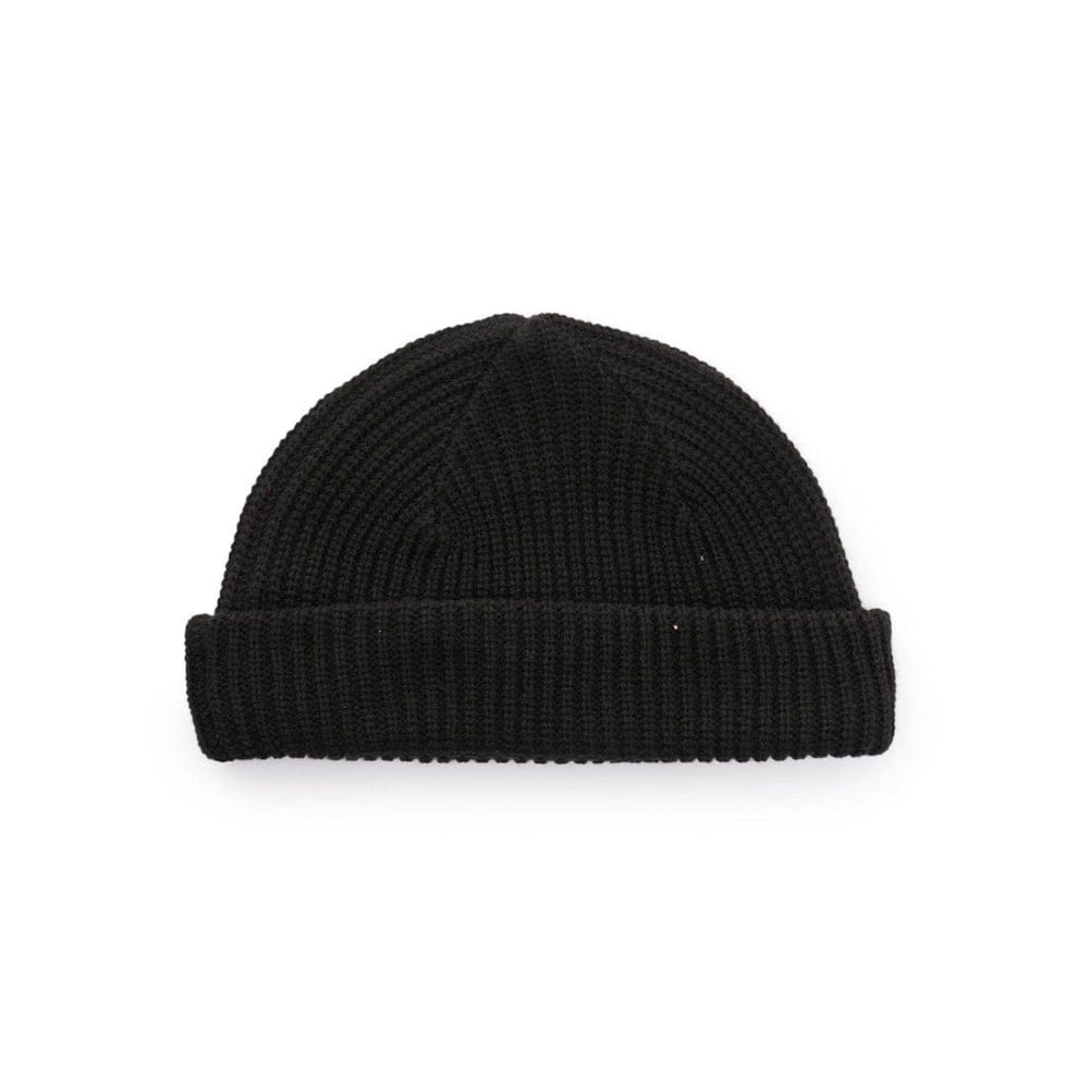 S / DOUBLE Red Cube Low Beanie - Black