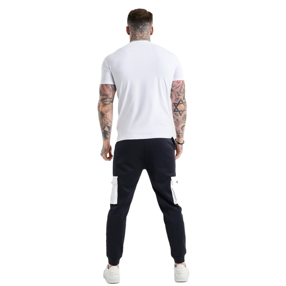 SikSilk Essential Muscle Fit Tee - White