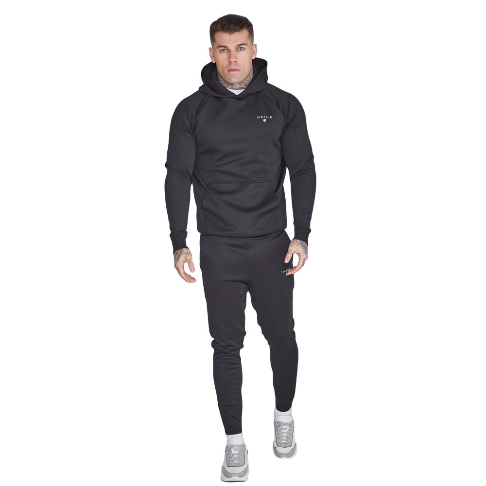 SikSilk Essential Poly Hoodie - Black