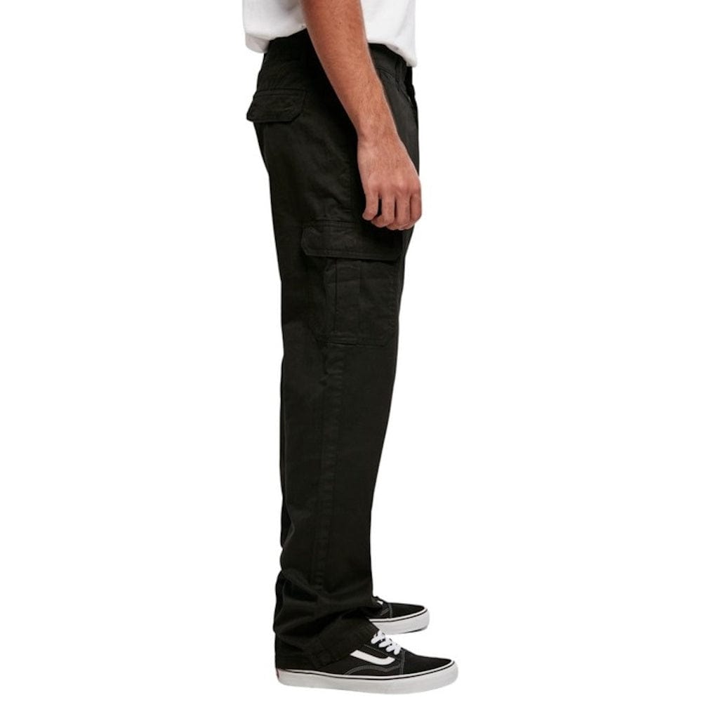 Urban Classics Straight Leg Cargo Pants - Black
