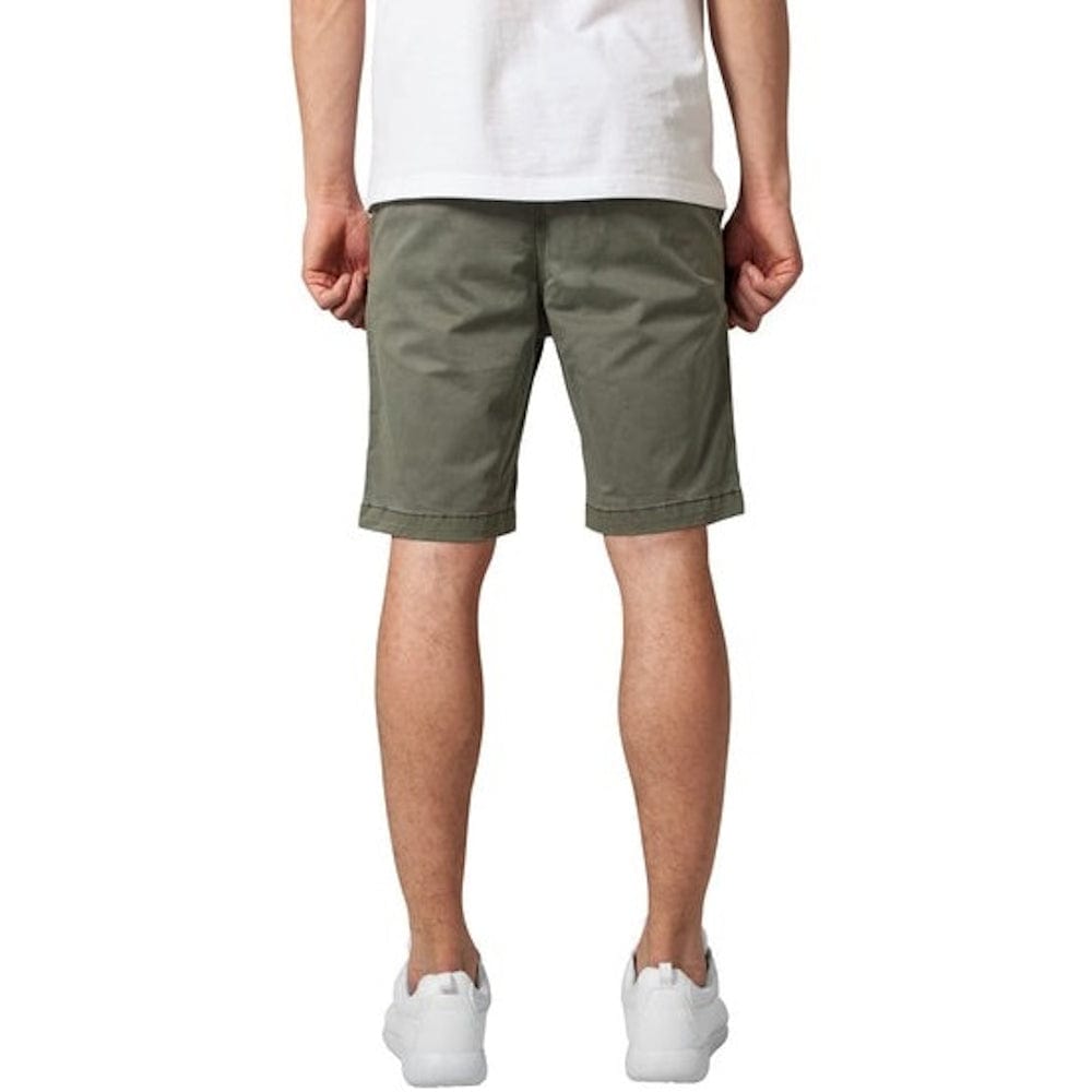Urban Classics Stretch Twill Jog Shorts - Olive