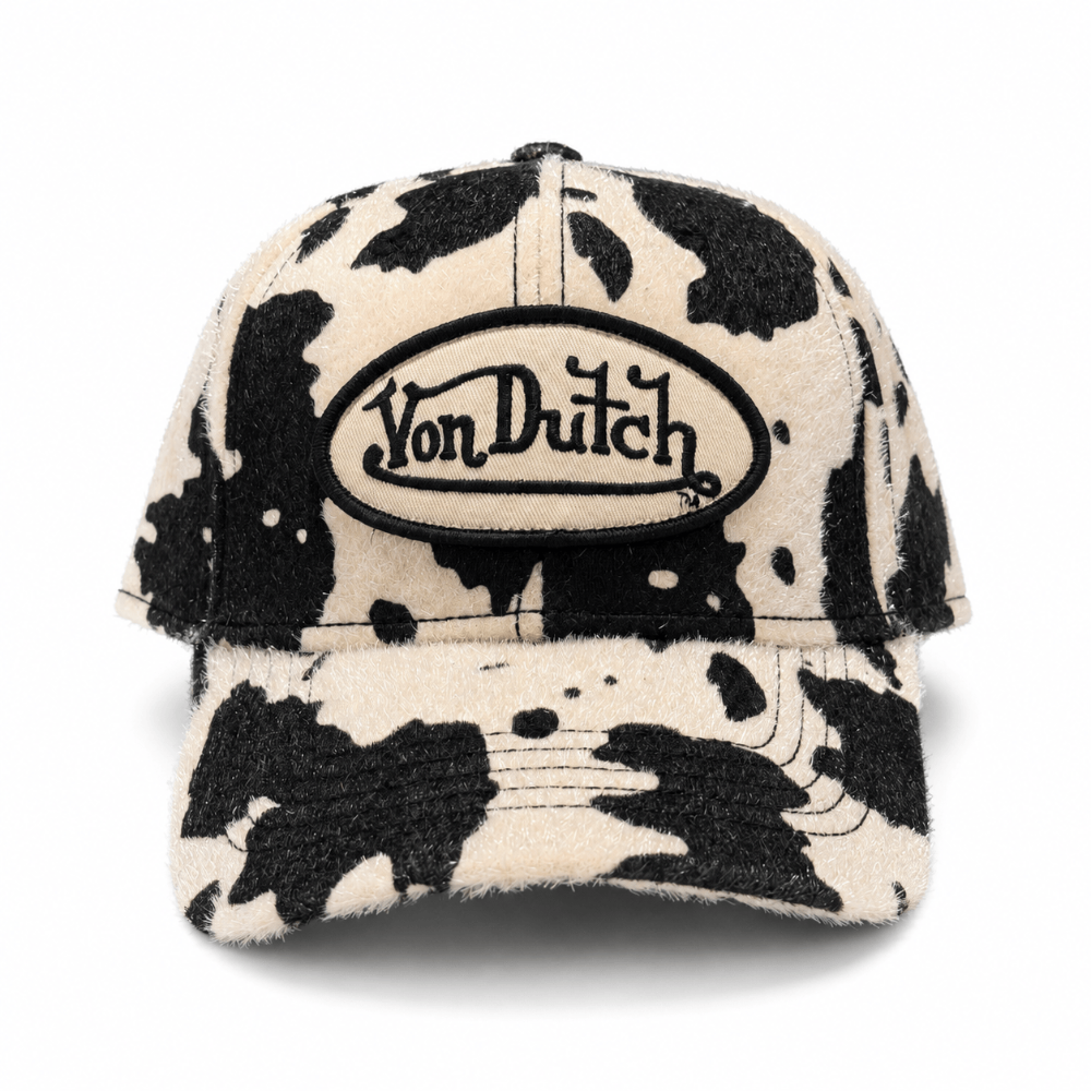 Von Dutch Animal Skin Dad Cap - Beige / Black