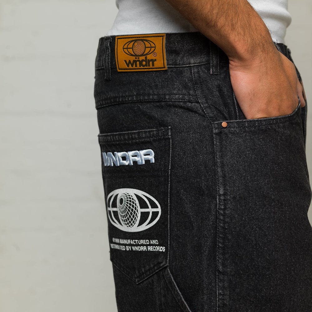 WNDRR Booster Denim Short - Washed Black