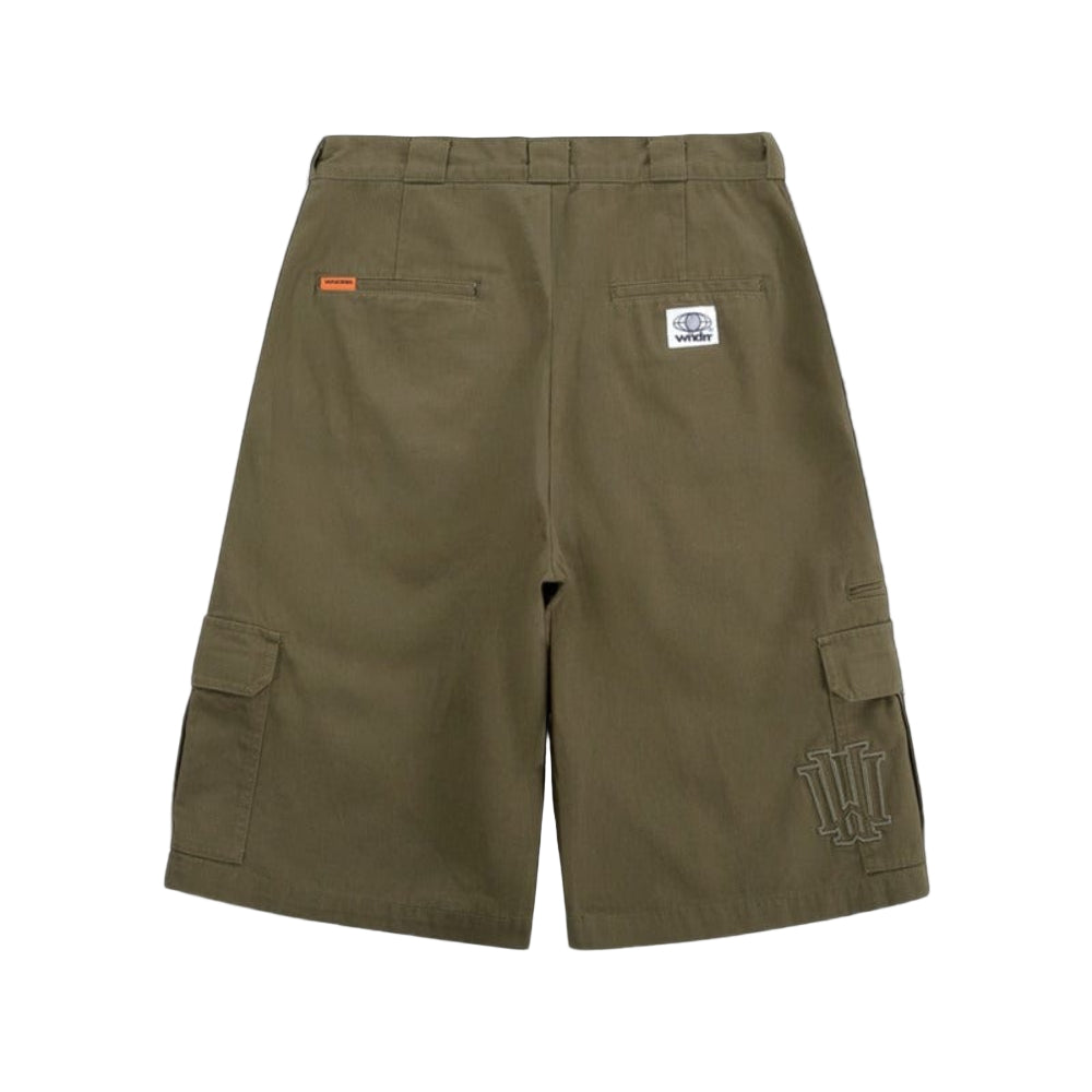WNDRR Revoked Cargo Short - Moss Green