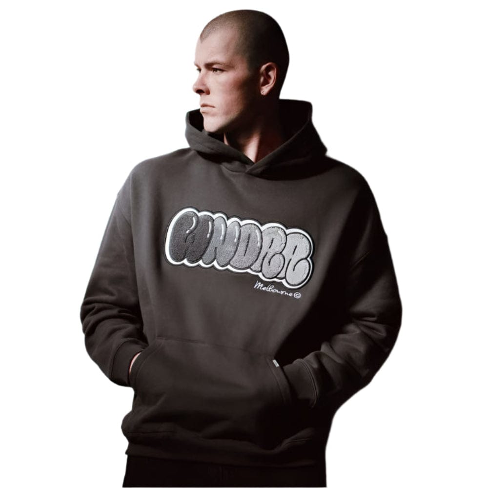 WNDRR Blissed Hood Sweat - Faded Black