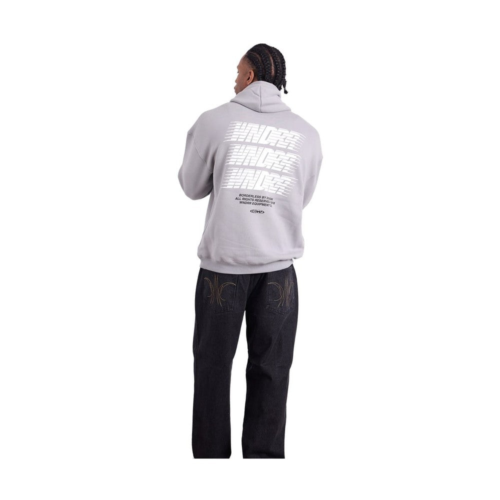 WNDRR Borderless Hood Sweat - Cement Grey