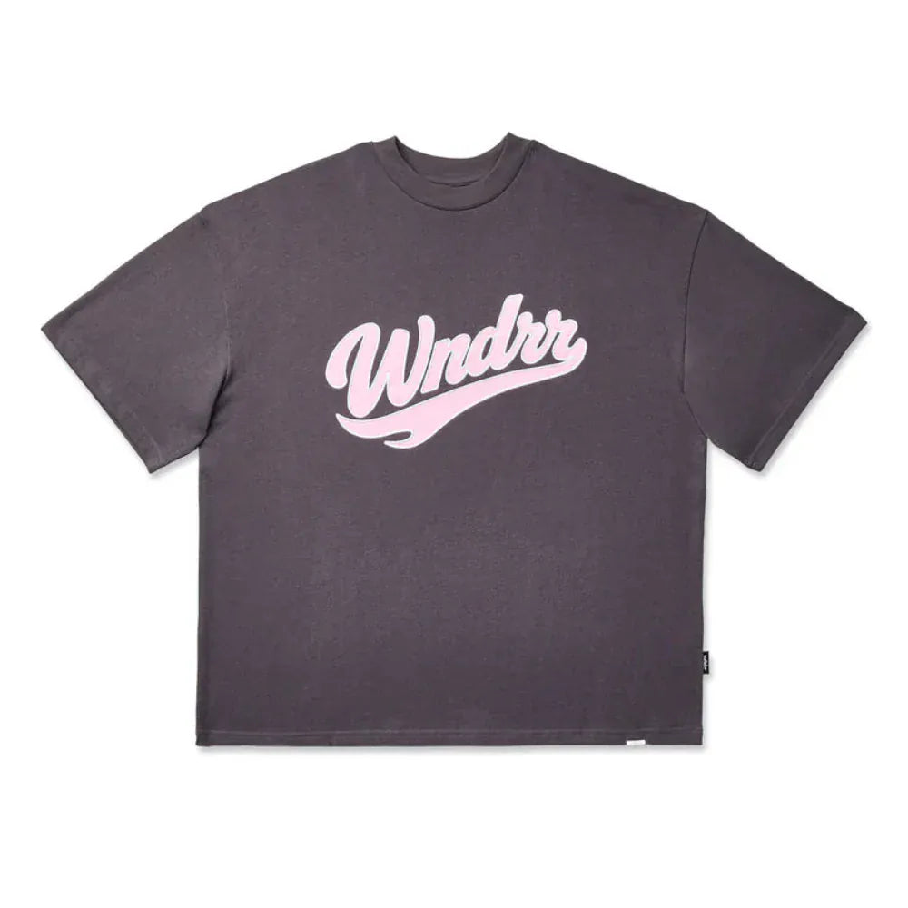 WNDRR Brushback Heavy Weight Tee - Charcoal