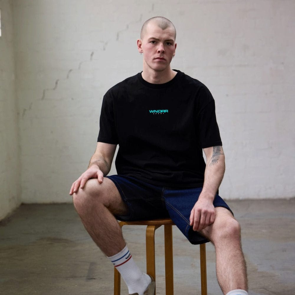 WNDRR Collective Box Fit Tee - Black