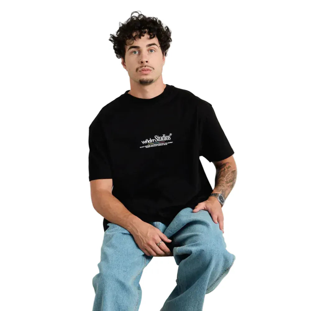 WNDRR Collective FP Box Fit Tee - Black