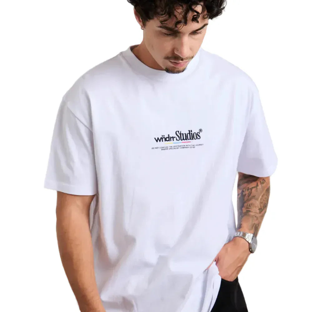 WNDRR Collective FP Box Fit Tee - White