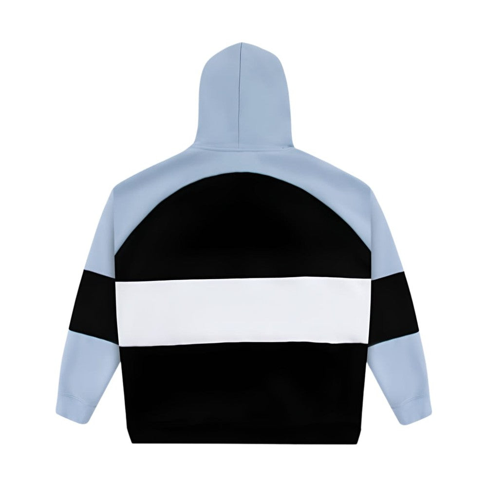 WNDRR Combine Panel Hood Sweat - Black / Air Blue
