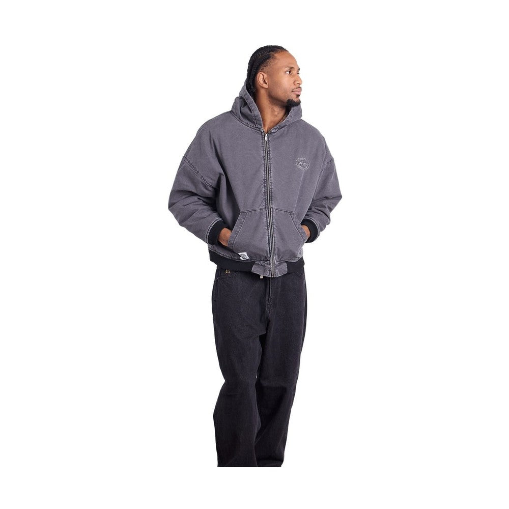 WNDRR Credit Hooded Work Jacket - Black Denim