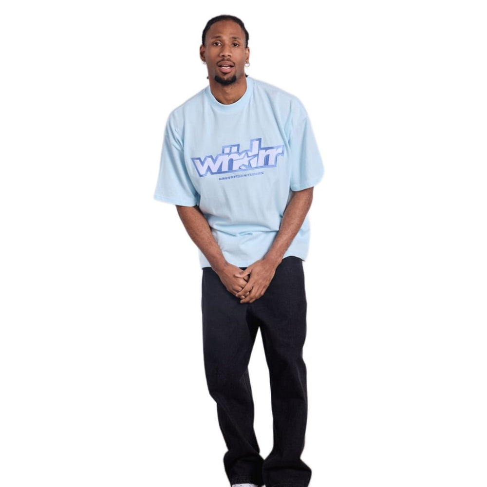 WNDRR Five Point Heavy Weight Tee - Baby Blue