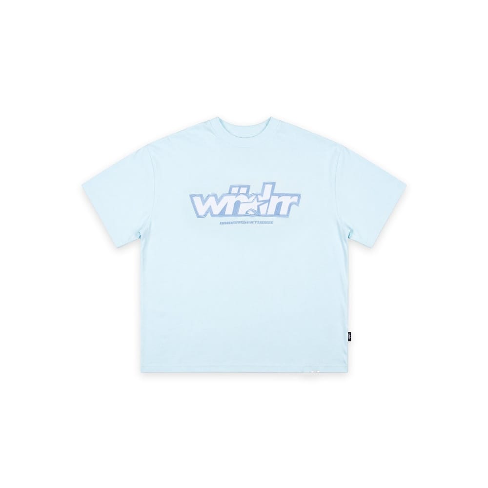 WNDRR Five Point Heavy Weight Tee - Baby Blue