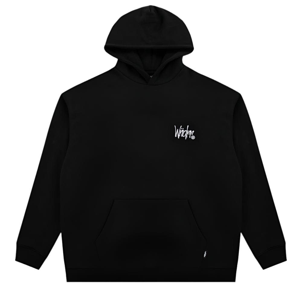 WNDRR Frayed Hood Sweat - Black