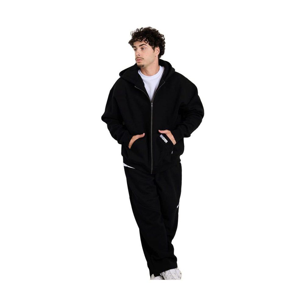 WNDRR Halo Zip Hood Sweat - Black