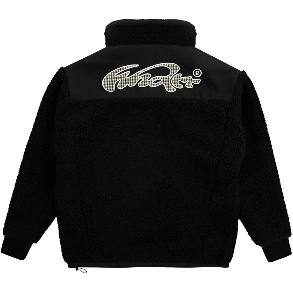 WNDRR In Check Sherpa Jacket - Black