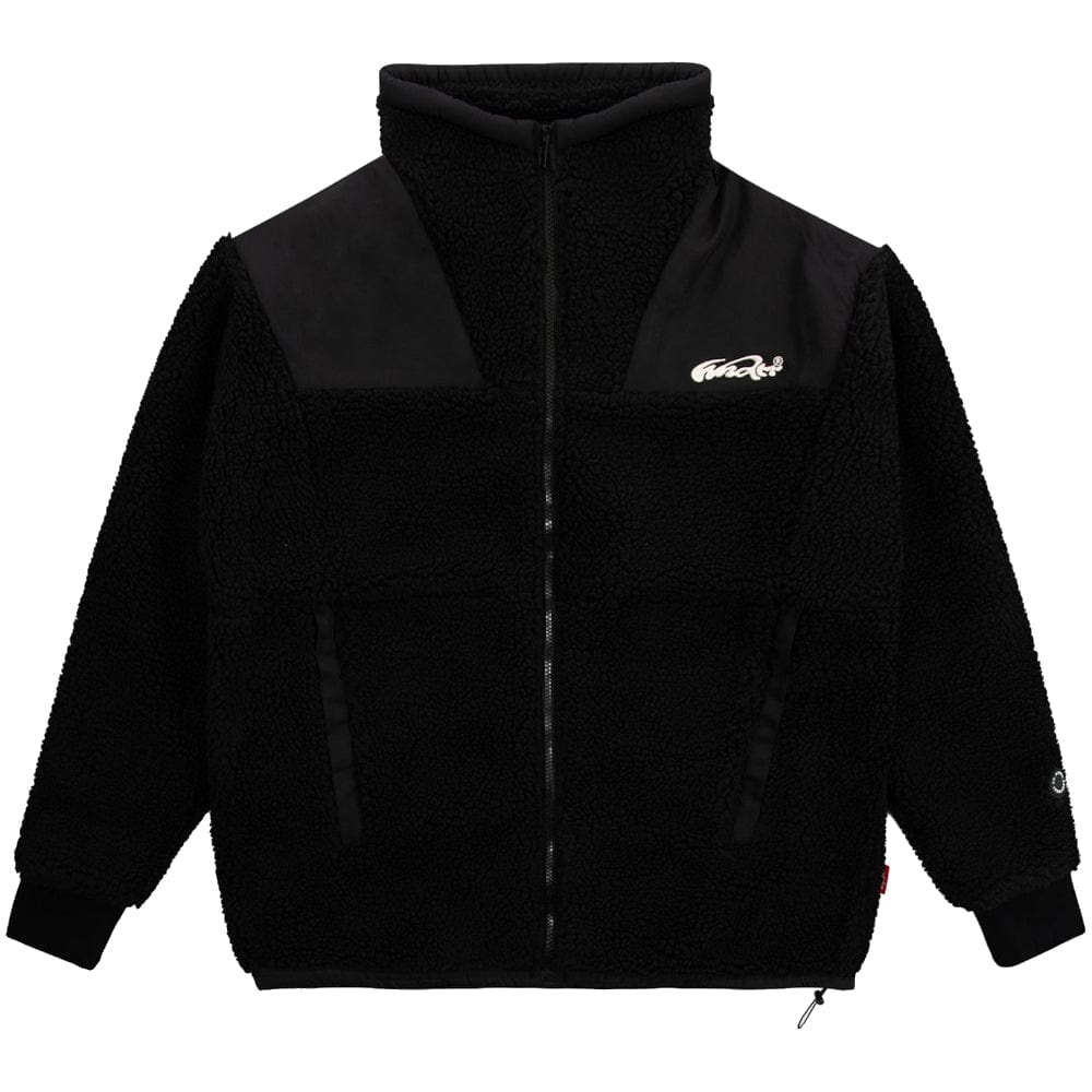 WNDRR In Check Sherpa Jacket - Black