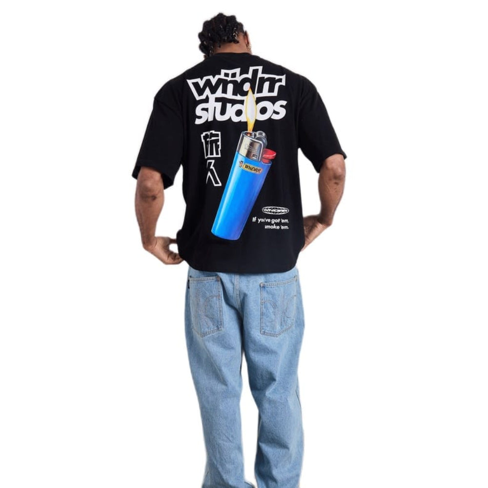 WNDRR Lighter Heavy Weight Tee - Black