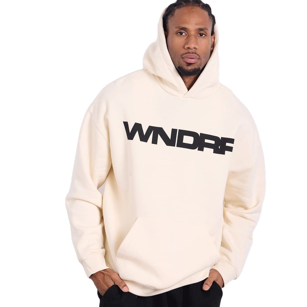 WNDRR Motif HOOD Sweat - Off White