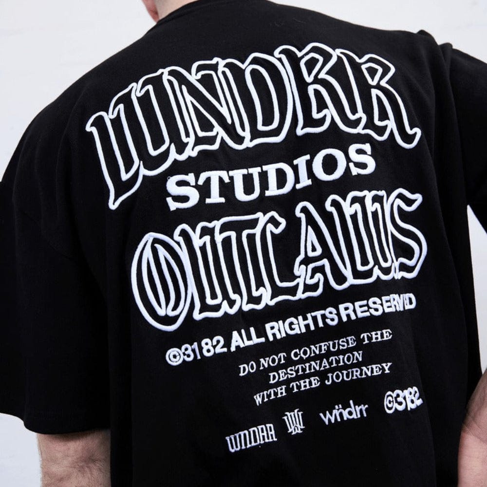 WNDRR Outlaws Heavy Weight Tee - Black