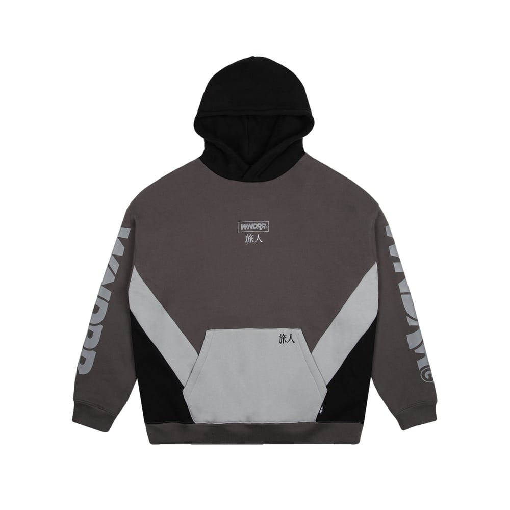 WNDRR Privacy Panel Hood Sweat - Grey / Black