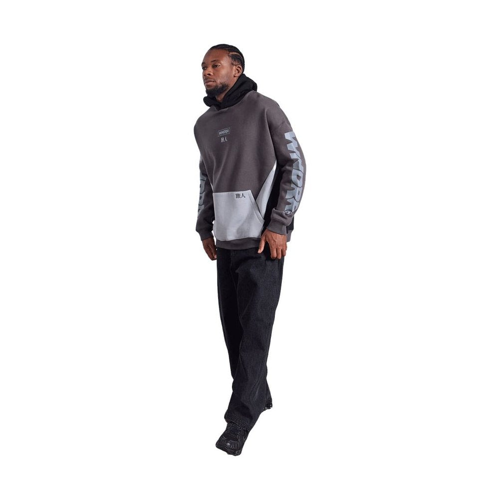 WNDRR Privacy Panel Hood Sweat - Grey / Black