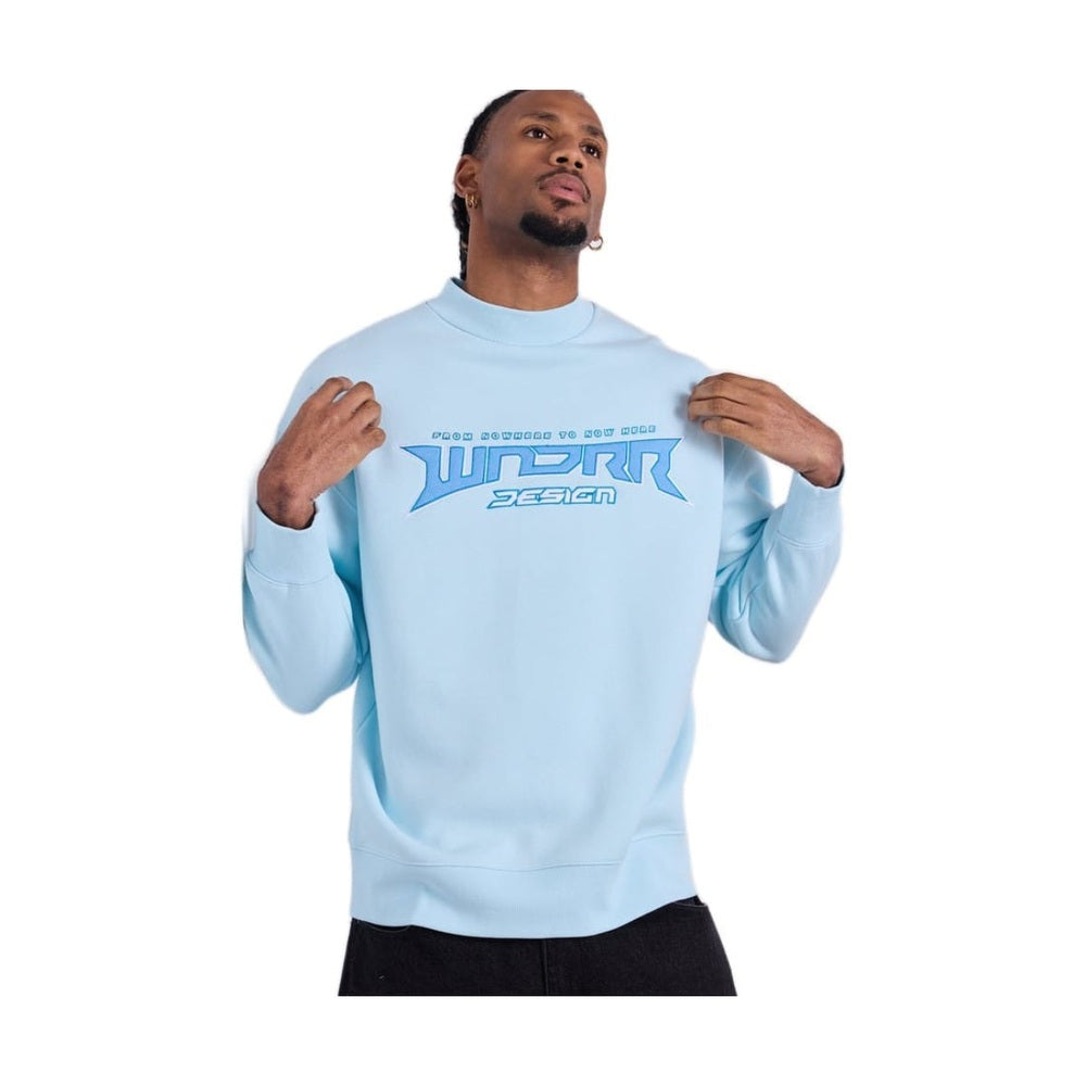 WNDRR Pulse Crew Sweat - Baby Blue