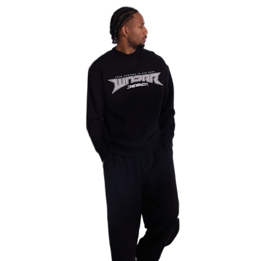 WNDRR Pulse Crew Sweat - Black
