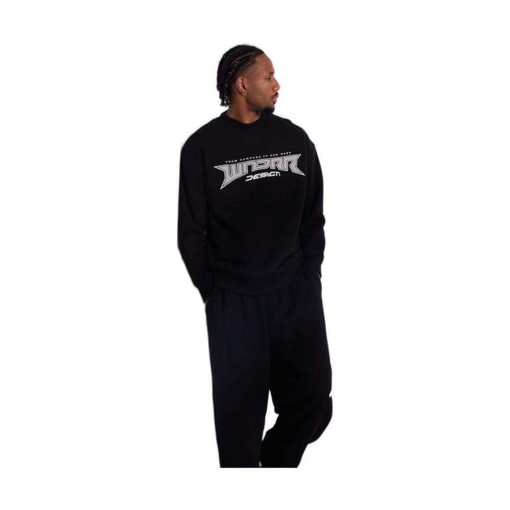 WNDRR Pulse Crew Sweat - Black
