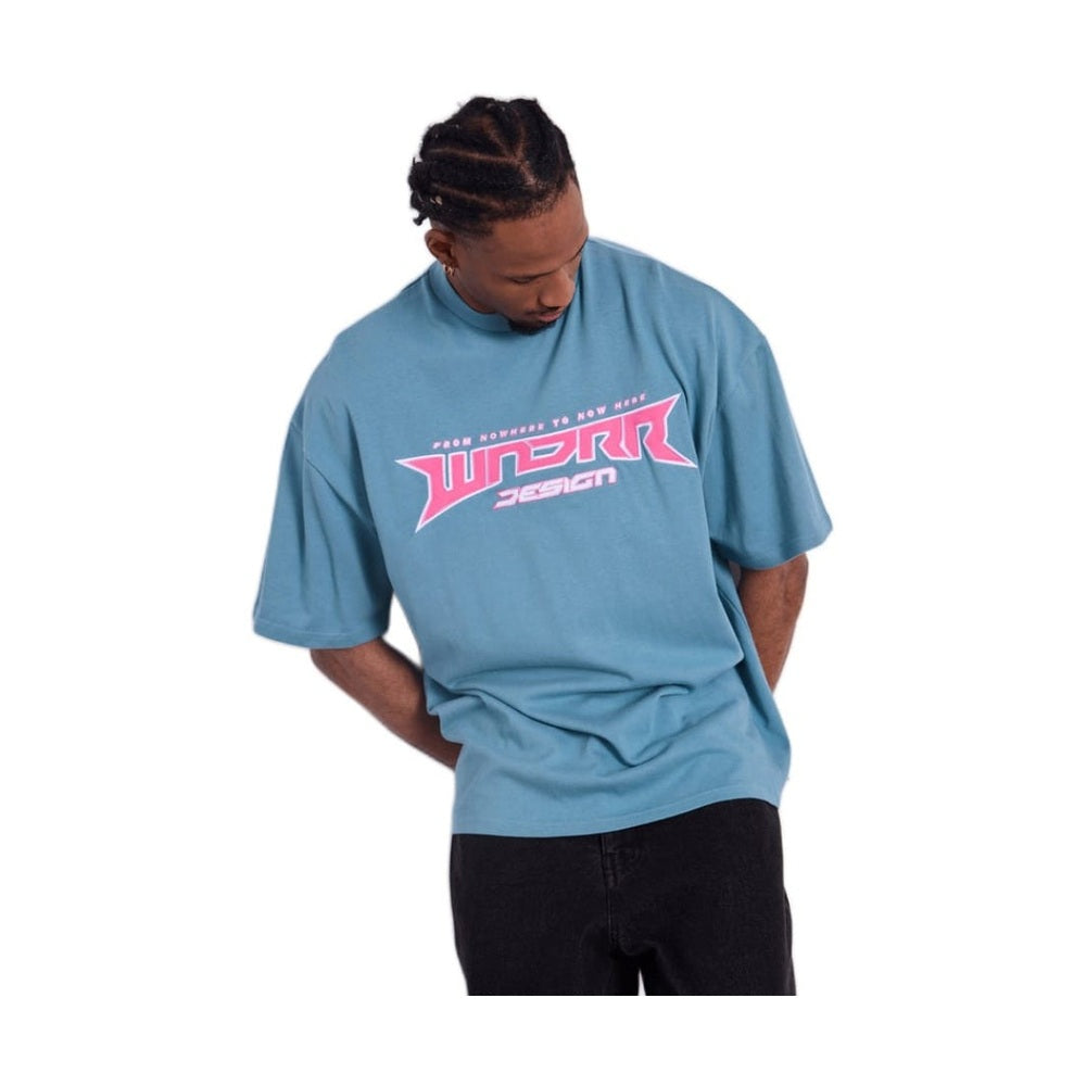 WNDRR Pulse Heavy Weight Tee - Dusk Blue